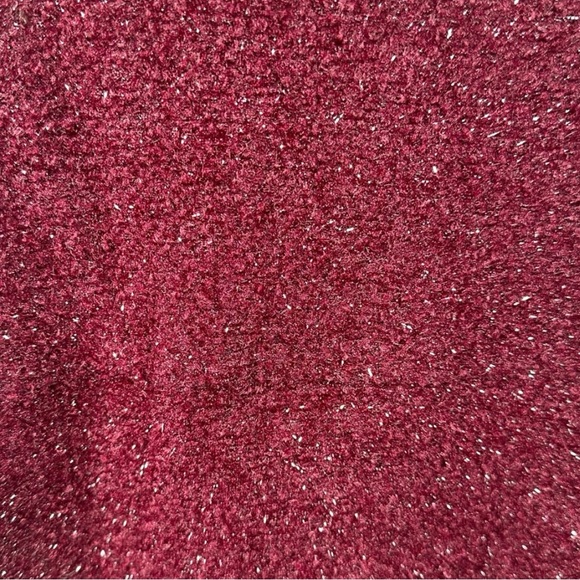 American Girl Holiday Dress & Purse Burgundy Sparkle Fur Trim Midi Big Girl 16 - Picture 8 of 11